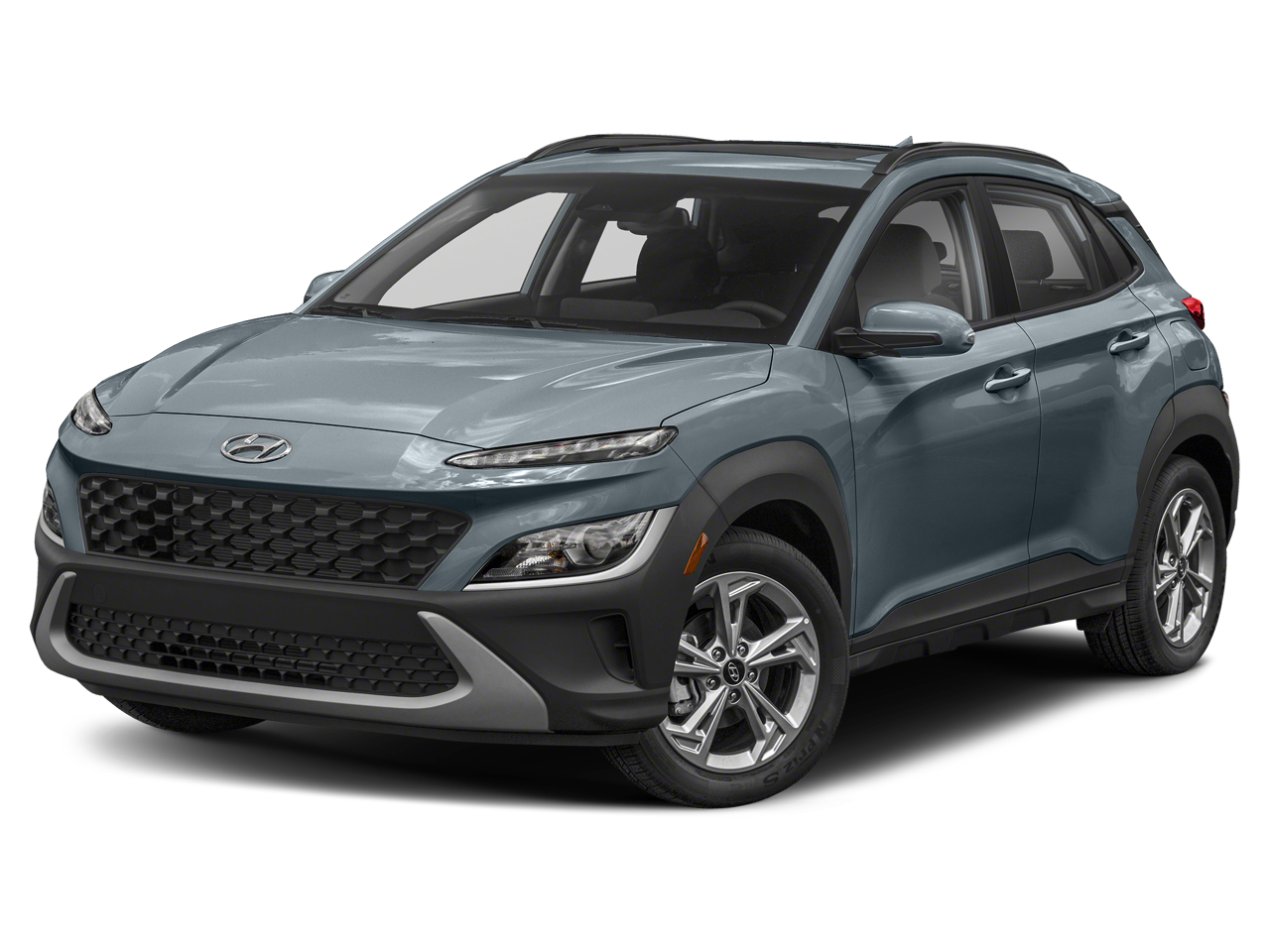 2022 Hyundai KONA SEL in Cactus Fern — front three-quarter view