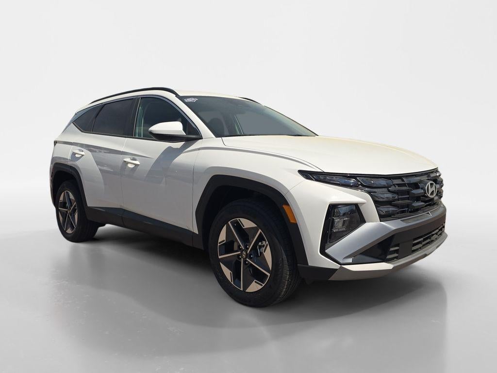 2026 Hyundai TUCSON SEL in Serenity White Pearl — front three-quarter view