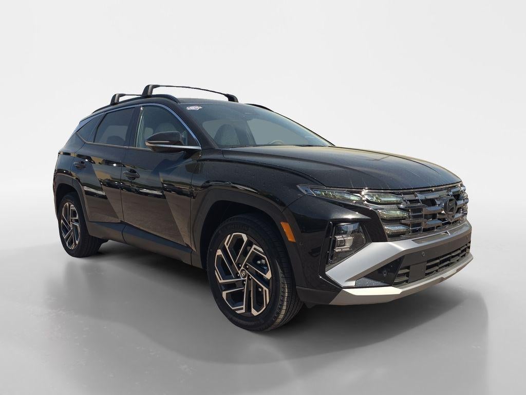 2026 Hyundai TUCSON Limited in Phantom Black — front three-quarter view