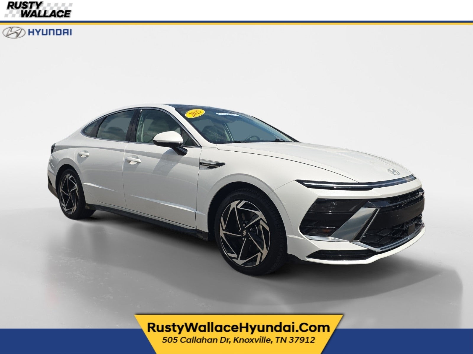 2025 Hyundai SONATA SEL Convenience in Serenity White — front three-quarter view