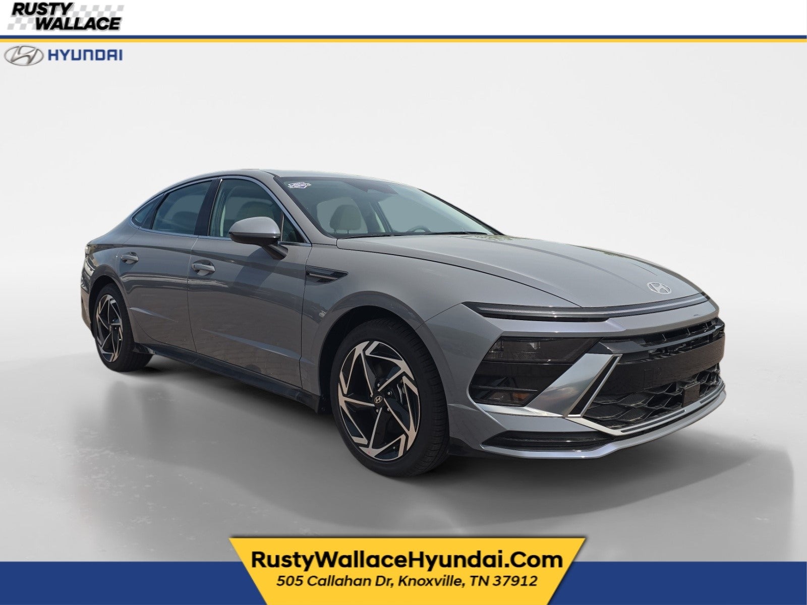 2026 Hyundai SONATA SEL Sport in Transmission Blue — front three-quarter view