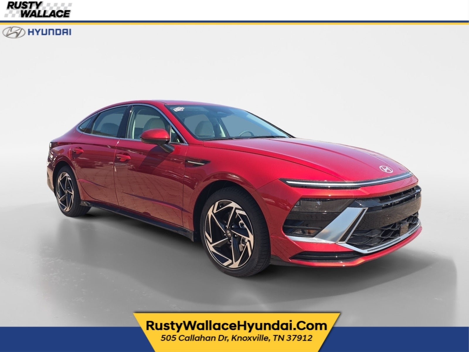 2026 Hyundai SONATA SEL Sport in Ultimate Red — front three-quarter view
