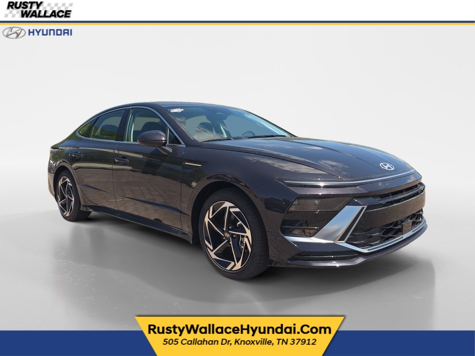 2026 Hyundai SONATA SEL Sport in Carbon Blue — front three-quarter view