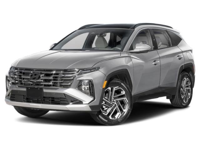 2026 Hyundai TUCSON HYBRID Limited in Shimmering Silver — front three-quarter view